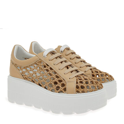 Γυναικεία Sneakers Renato Garini 2201-61RG01 Μπεζ Πλεκτό W119R6113586