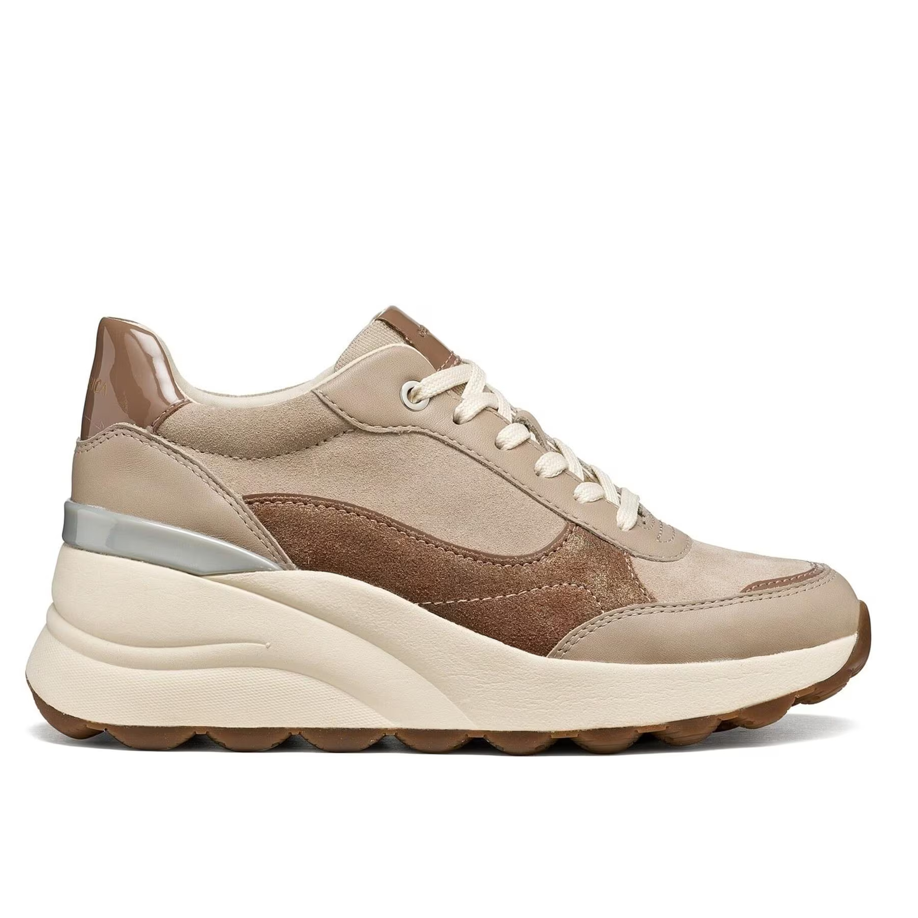 Γυναικεία Ανατομικά Δερμάτινα Sneakers Geox Spherica D65WAB 02285 C5288 Μπεζ/Καφέ Γυναικεία Ανατομικά Δερμάτινα Sneakers Geox Spherica D65WAB 02285 C5288 Μπεζ/Καφέ