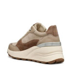 Γυναικεία Ανατομικά Δερμάτινα Sneakers Geox Spherica D65WAB 02285 C5288 Μπεζ/Καφέ