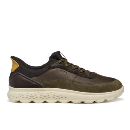 Ανδρικά Ανατομικά Δερμάτινα Sneakers Geox Spherica Plus U56MPA 08522 C3208 Λαδί