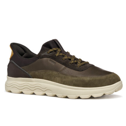 Ανδρικά Ανατομικά Δερμάτινα Sneakers Geox Spherica Plus U56MPA 08522 C3208 Λαδί