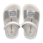 Παιδικά Πέδιλα Calvin Klein Κορίτσι V3A2-80496-1598 X059 Ασημί/Λευκό (24-29)