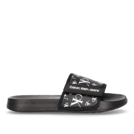 Παιδικες Παντόφλες Slides Calvin Klein Αγόρι V3B0-80634-1172 999 Μαύρες (28-34)