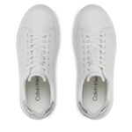 Γυναικεία Δερμάτινα Sneakers Calvin Klein HW0HW02005 0K6 Λευκά