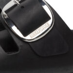 Γυναικεία Δερμάτινα Ανατομικά Σανδάλια Birkenstock Arizona Big Buckle 1011075 Μαύρα Narrow Fit