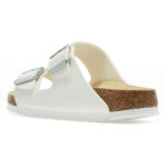 Γυναικεία Ανατομικά Σανδάλια Birkenstock Arizona 1026500 Shiny Lizard Λευκό Narrow