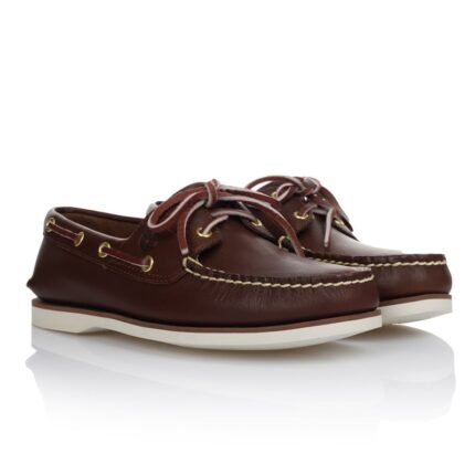 Ανδρικά Δερμάτινα Μοκασίνια Timberland Classic Boat TB174035 214 Καφέ