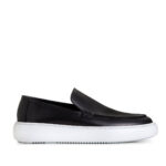 Ανδρικά Δερμάτινα Loafers Makris L4 Μαύρα