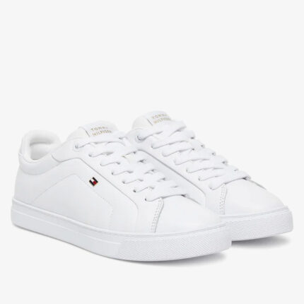 Γυναικεία Δερμάτινα Sneakers Tommy Hilfiger FW0FW08815-YBR Λευκά