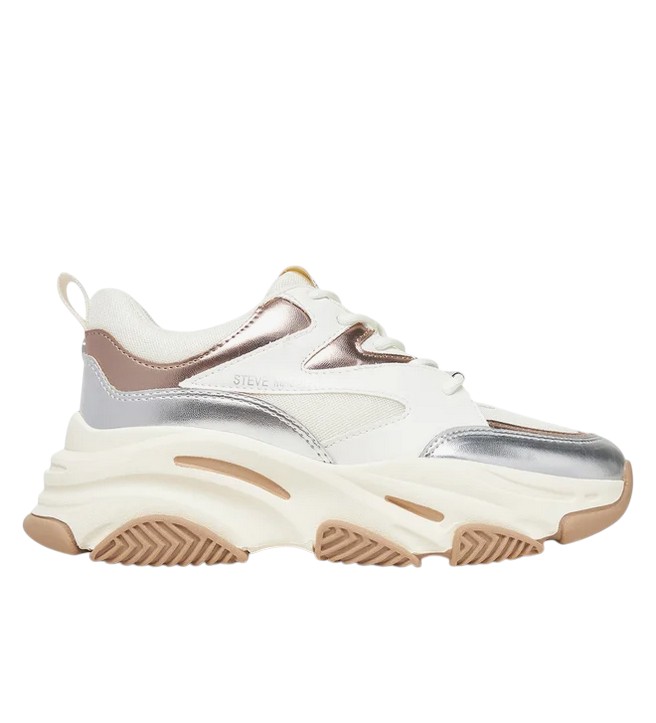 Γυναικεία Sneakers Steve Madden Progressive SM19000096-04005-SG3 Silver/Gold Cream Γυναικεία Sneakers Steve Madden Progressive SM19000096-04005-SG3 Silver/Gold Cream