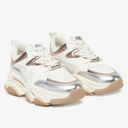Γυναικεία Sneakers Steve Madden Progressive SM19000096-04005-SG3 Silver/Gold Cream