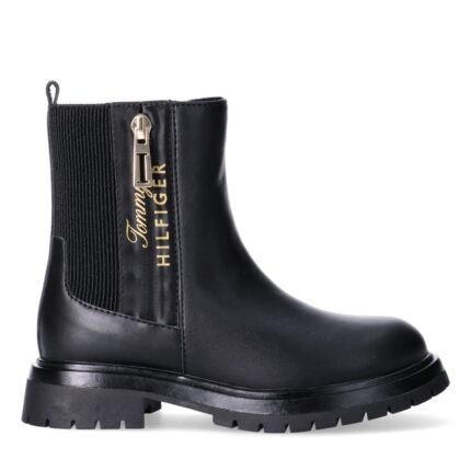 Εφηβικά Μποτάκια Tommy Hilfiger Chelsea Boot T3A5-35161-1355999 Μαύρα