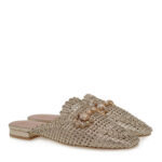 Γυναικεία Mules Exe 23008-A1 Πλατίνα W439W0811L46